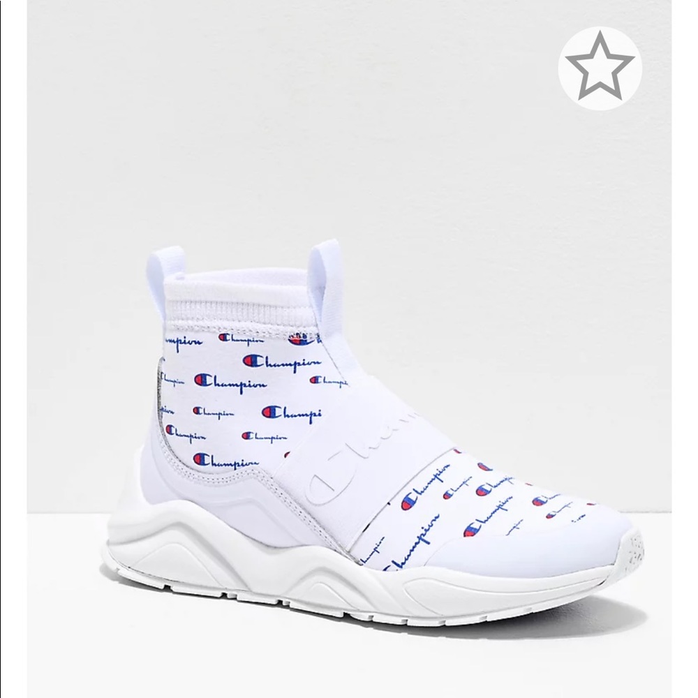 Champion Rally Script White Shoes - Women’s Sizing